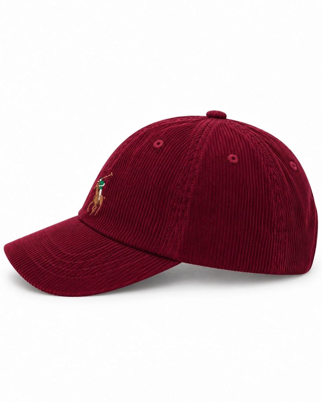 כובע קורדרוי בורדו Ralph Lauren מקורי, צד