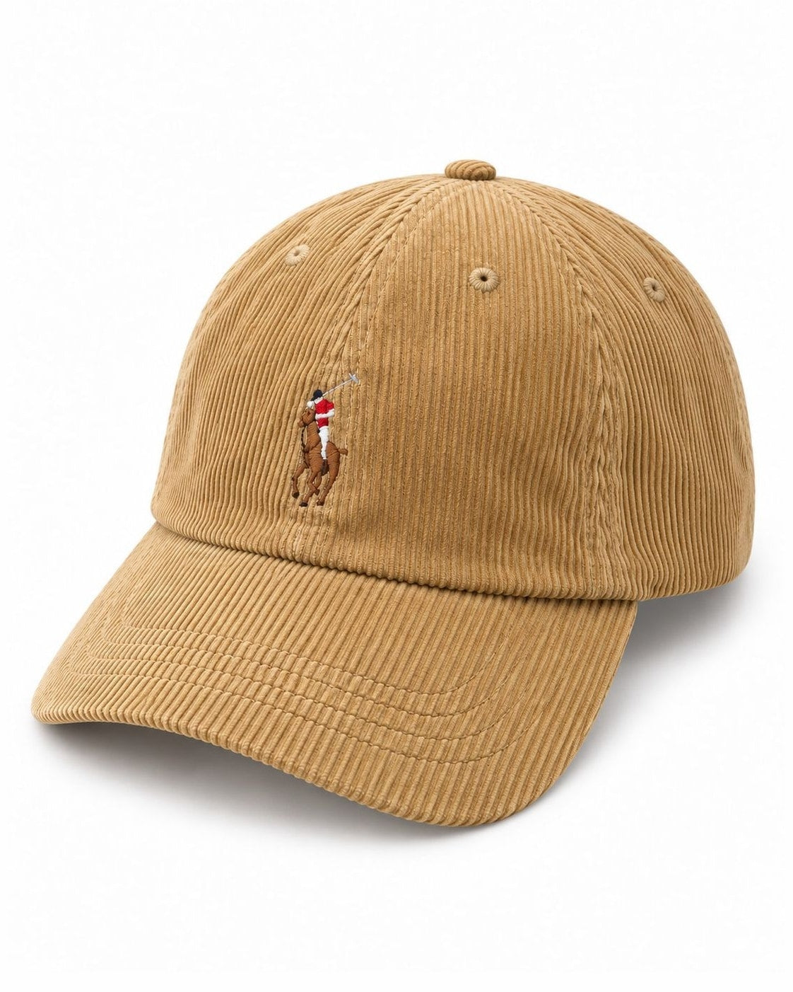 כובע קורדרוי בז׳ Ralph Lauren מקורי, שלושת רבעי